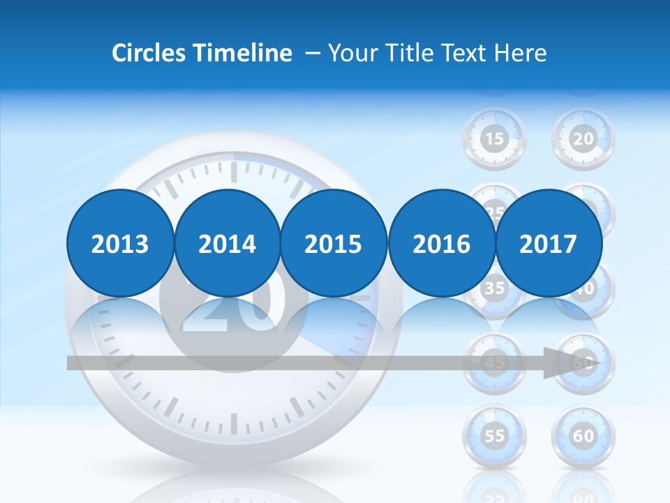 Countdown Pointer Stopwatch PowerPoint Template