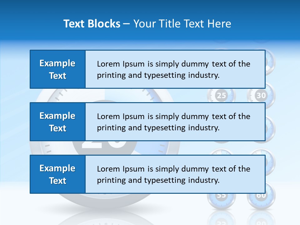 Countdown Pointer Stopwatch PowerPoint Template