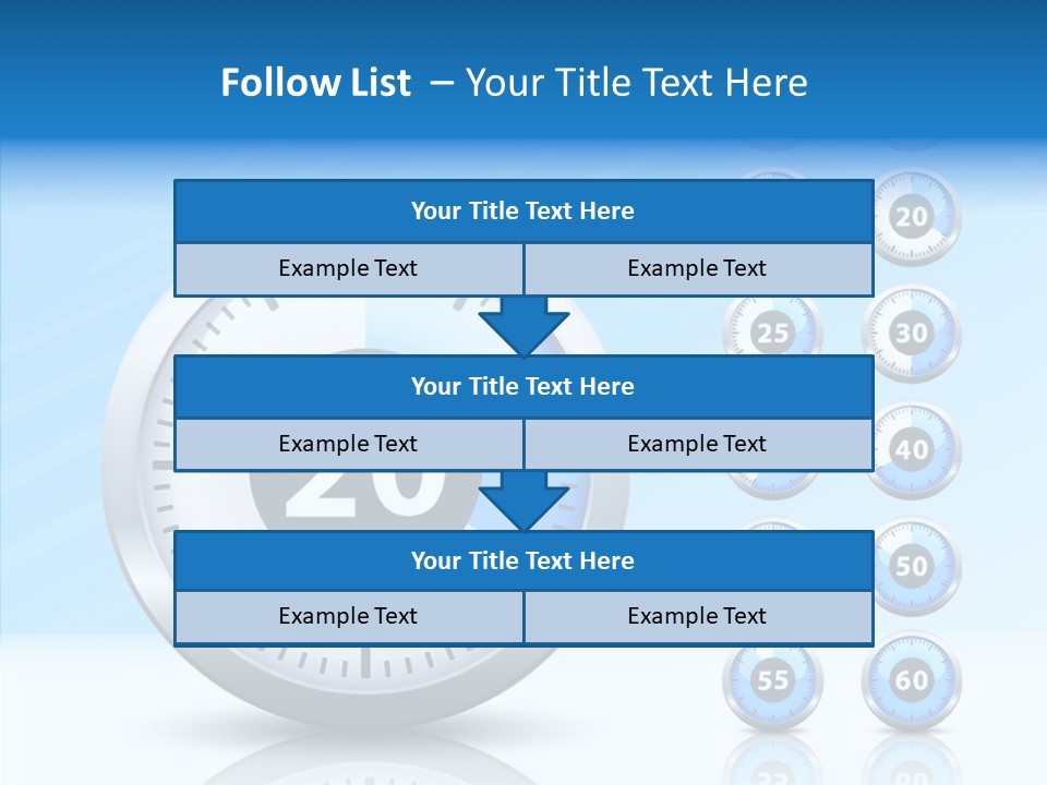 Countdown Pointer Stopwatch PowerPoint Template