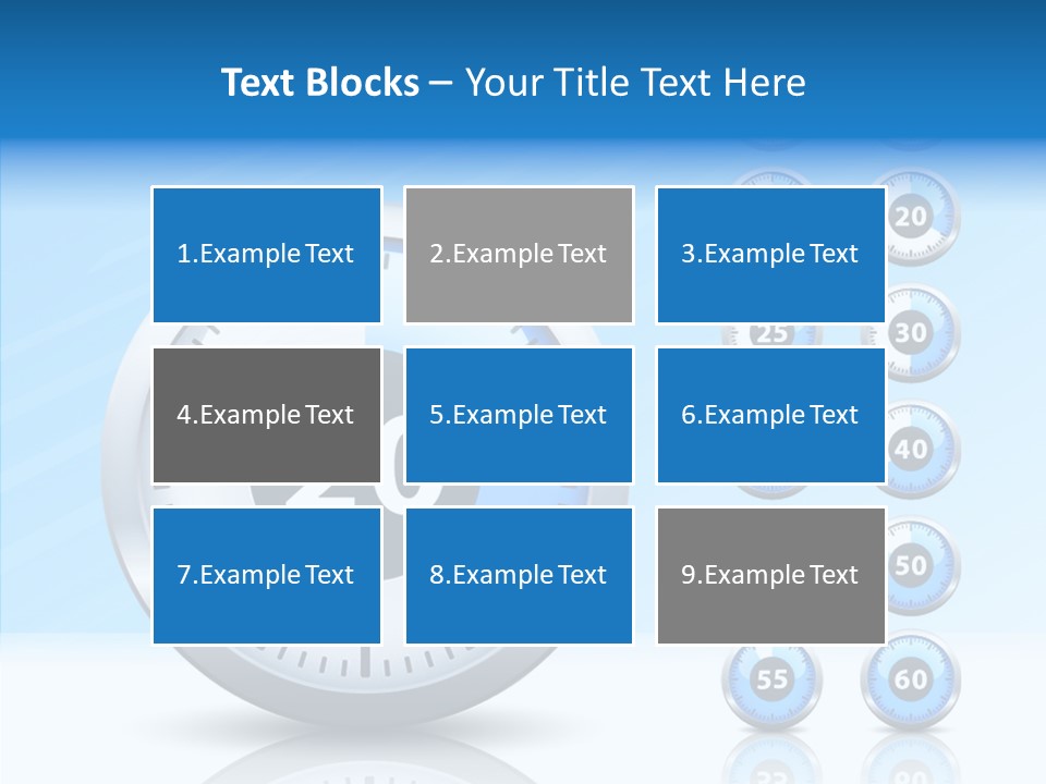 Countdown Pointer Stopwatch PowerPoint Template