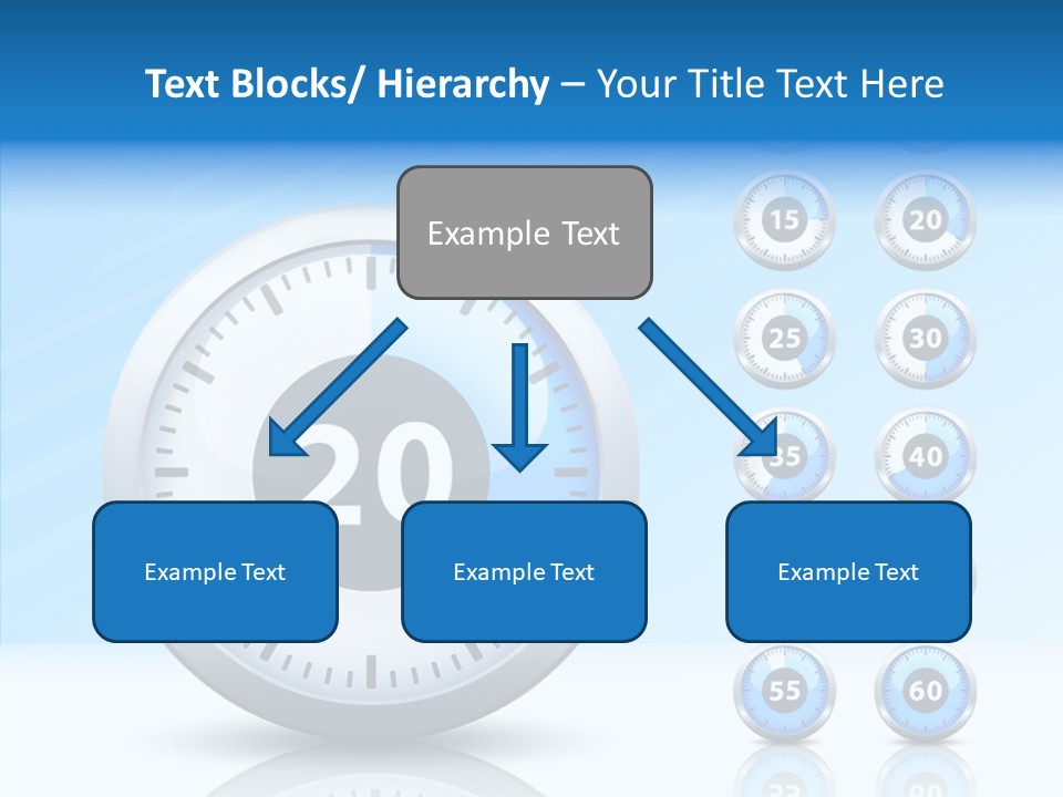 Countdown Pointer Stopwatch PowerPoint Template