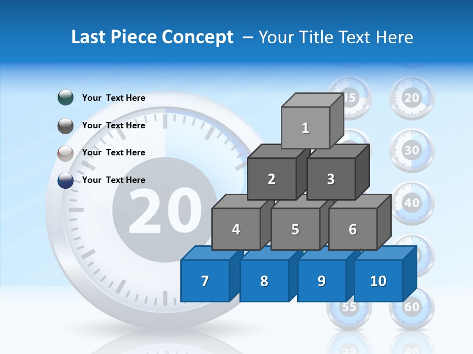 Countdown Pointer Stopwatch PowerPoint Template