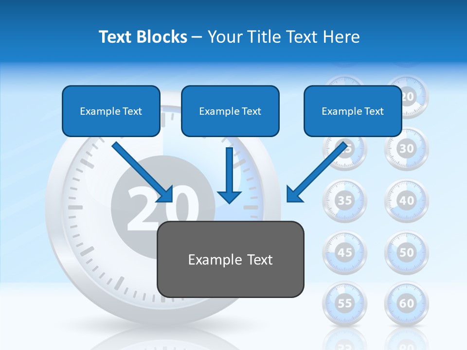 Countdown Pointer Stopwatch PowerPoint Template