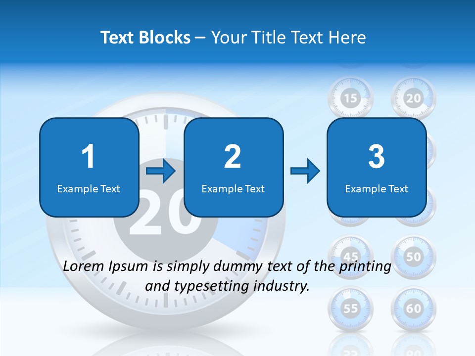 Countdown Pointer Stopwatch PowerPoint Template
