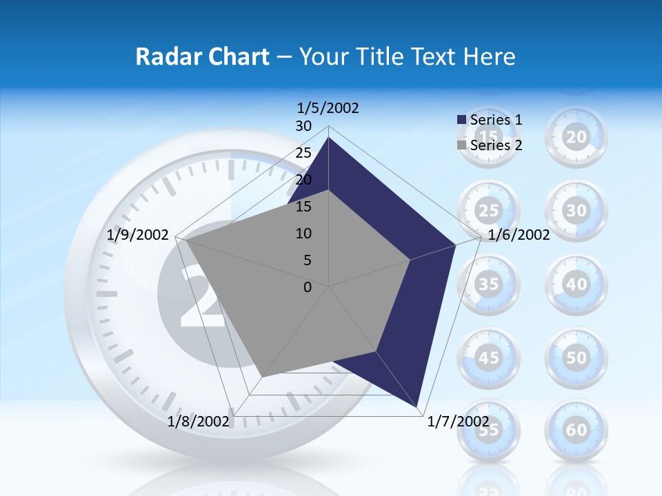 Countdown Pointer Stopwatch PowerPoint Template