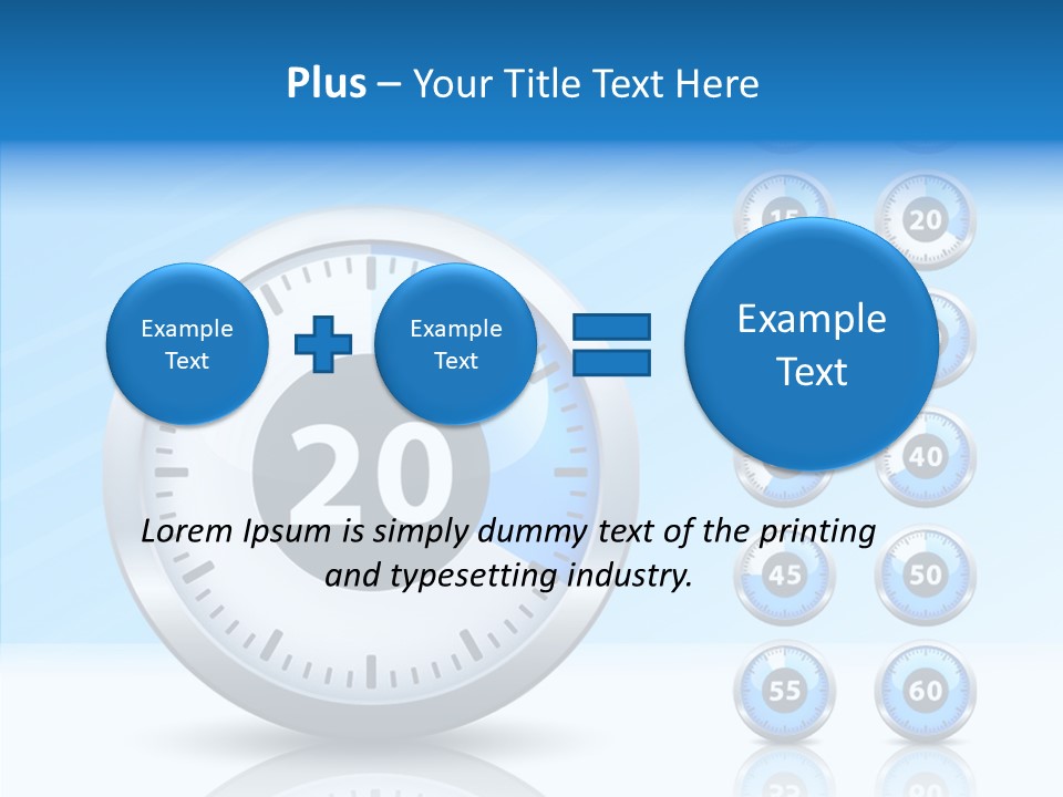 Countdown Pointer Stopwatch PowerPoint Template