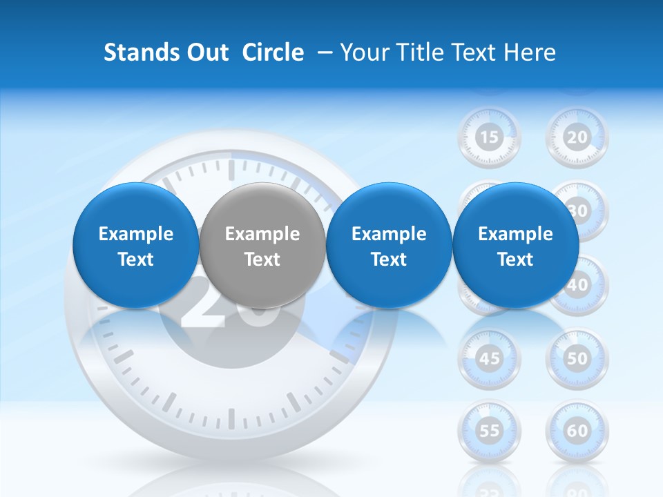 Countdown Pointer Stopwatch PowerPoint Template