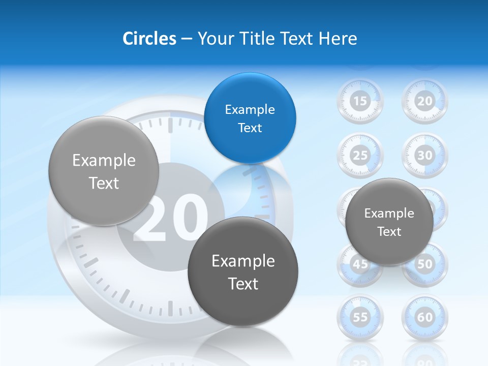 Countdown Pointer Stopwatch PowerPoint Template