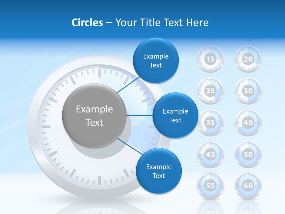 Countdown Pointer Stopwatch PowerPoint Template