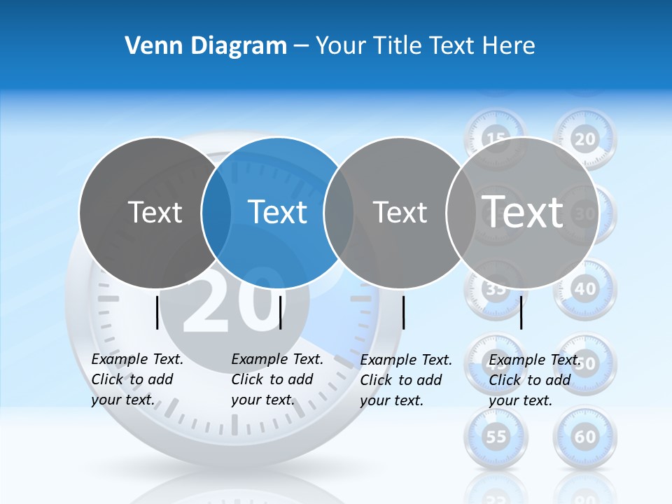 Countdown Pointer Stopwatch PowerPoint Template