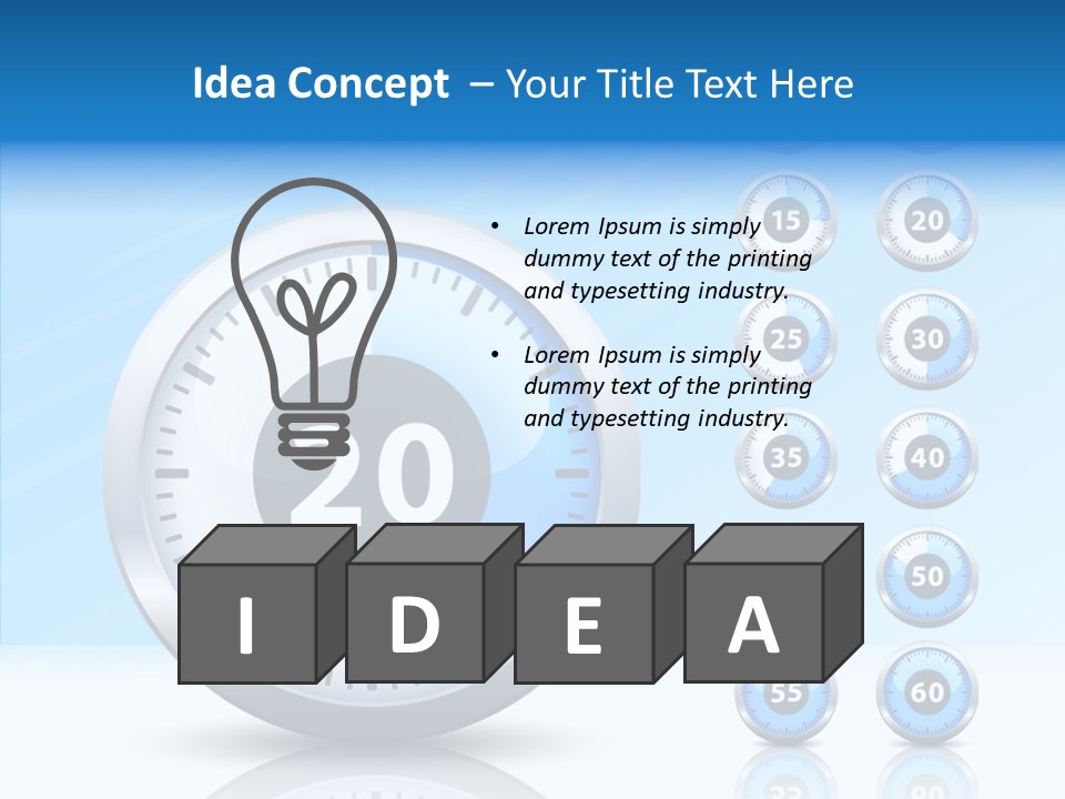 Countdown Pointer Stopwatch PowerPoint Template