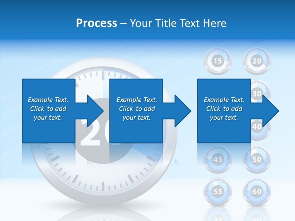 Countdown Pointer Stopwatch PowerPoint Template