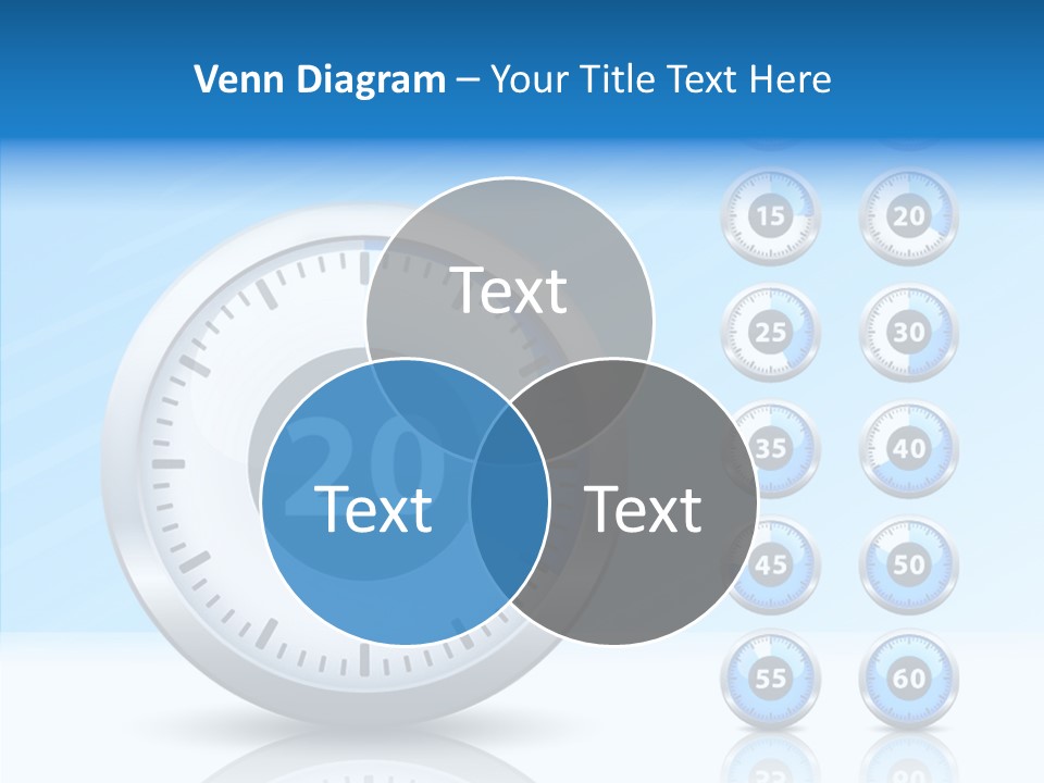 Countdown Pointer Stopwatch PowerPoint Template