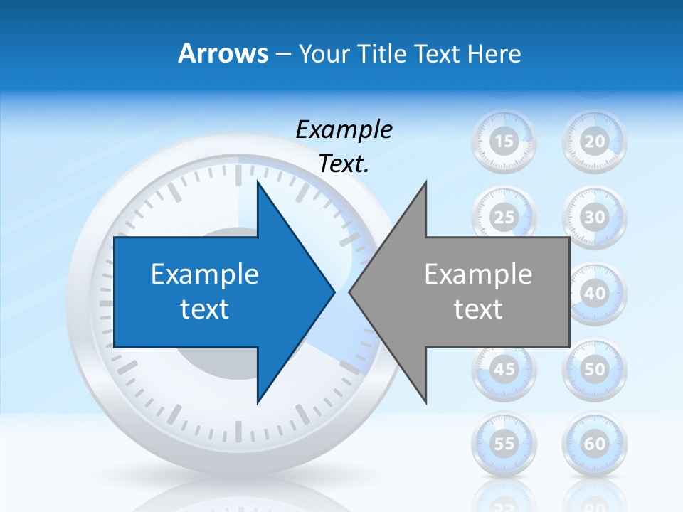 Countdown Pointer Stopwatch PowerPoint Template