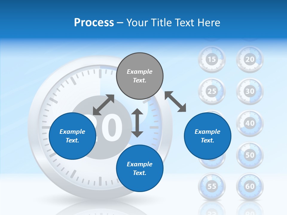 Countdown Pointer Stopwatch PowerPoint Template