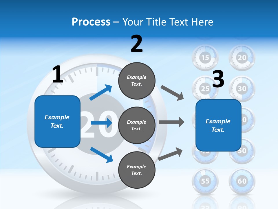Countdown Pointer Stopwatch PowerPoint Template