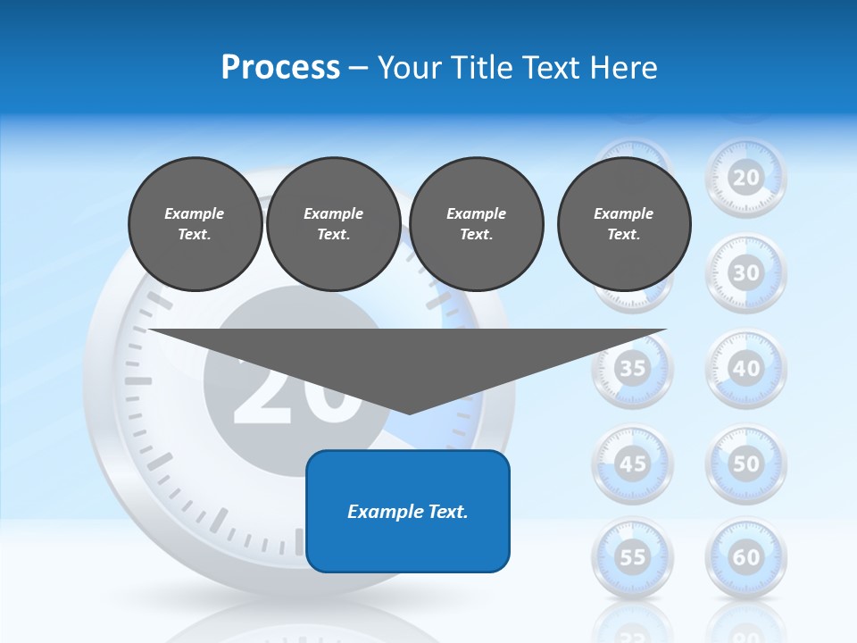Countdown Pointer Stopwatch PowerPoint Template