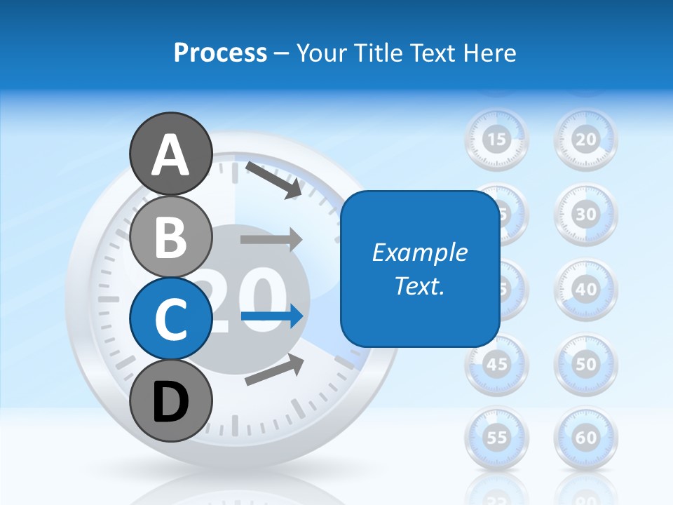 Countdown Pointer Stopwatch PowerPoint Template