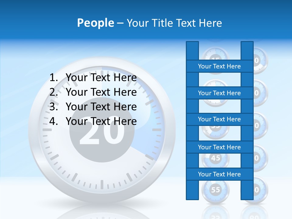 Countdown Pointer Stopwatch PowerPoint Template
