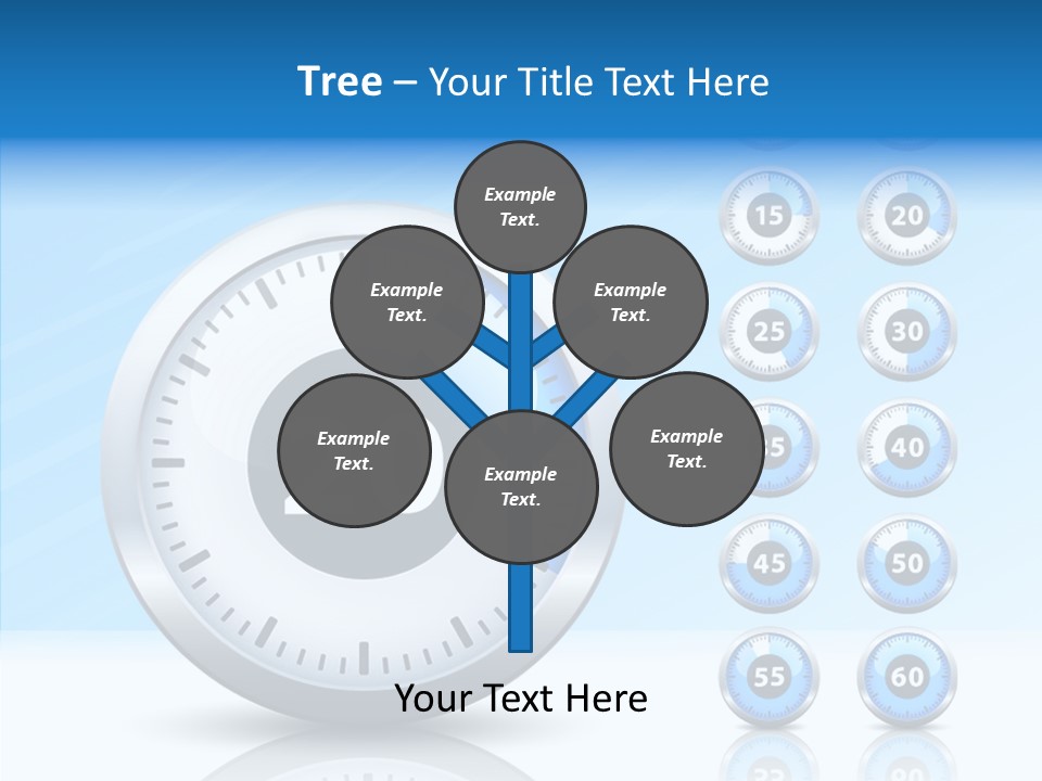 Countdown Pointer Stopwatch PowerPoint Template
