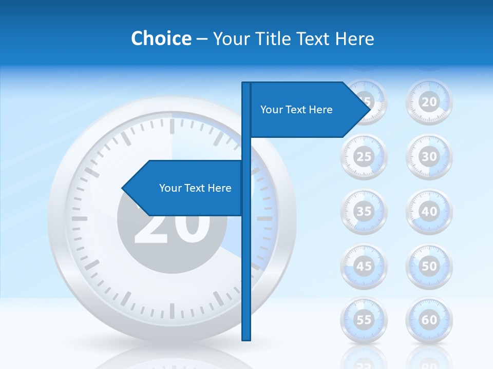 Countdown Pointer Stopwatch PowerPoint Template