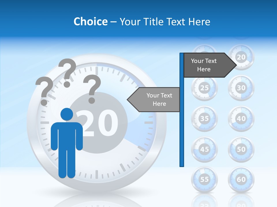 Countdown Pointer Stopwatch PowerPoint Template