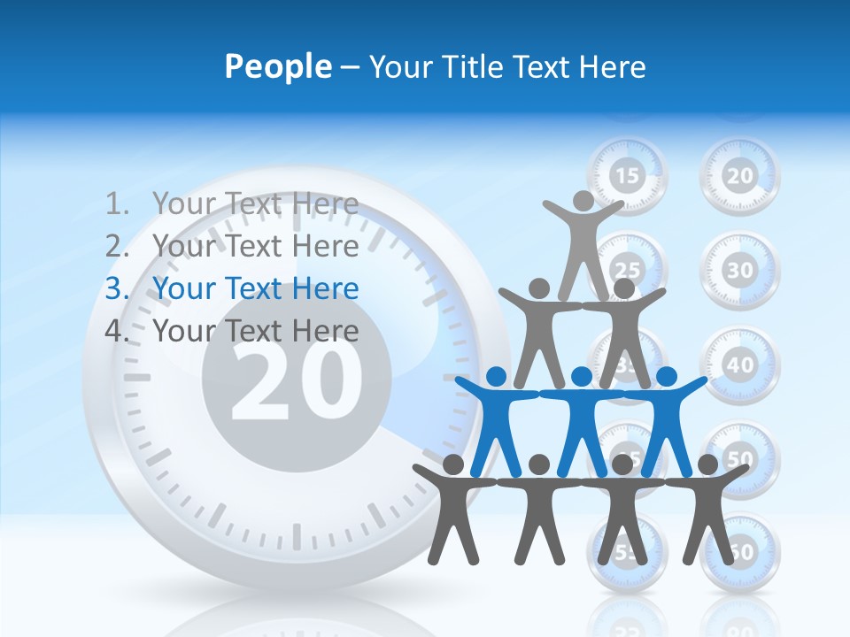 Countdown Pointer Stopwatch PowerPoint Template