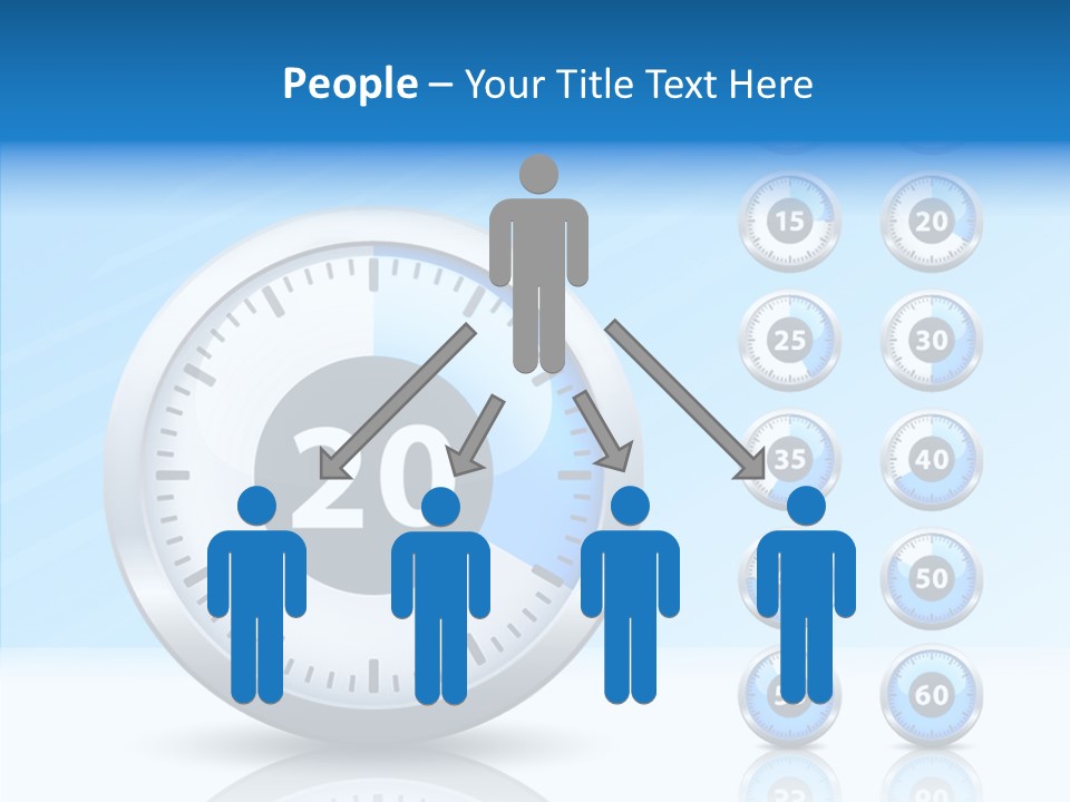 Countdown Pointer Stopwatch PowerPoint Template