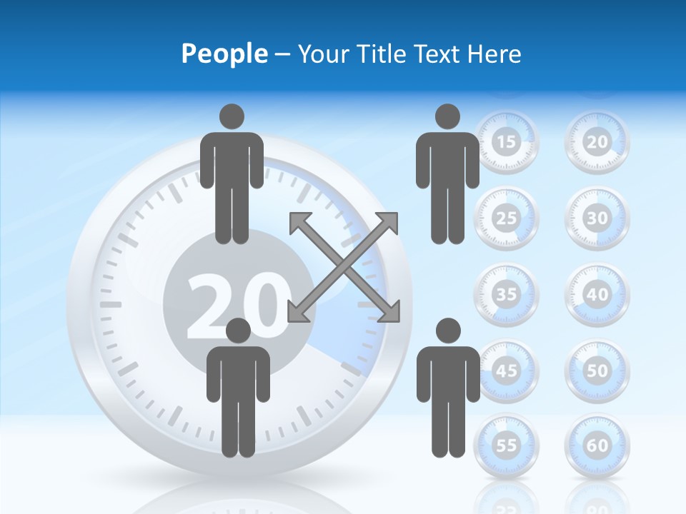 Countdown Pointer Stopwatch PowerPoint Template