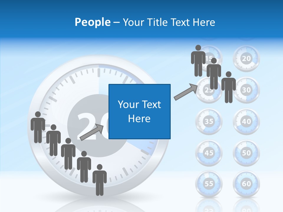 Countdown Pointer Stopwatch PowerPoint Template