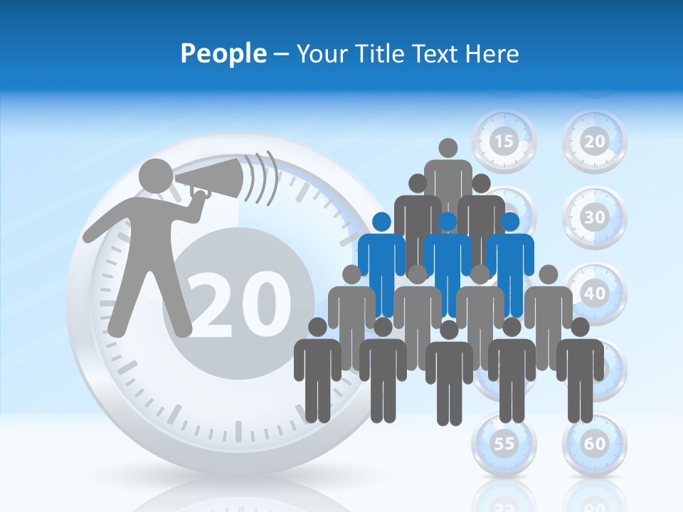 Countdown Pointer Stopwatch PowerPoint Template