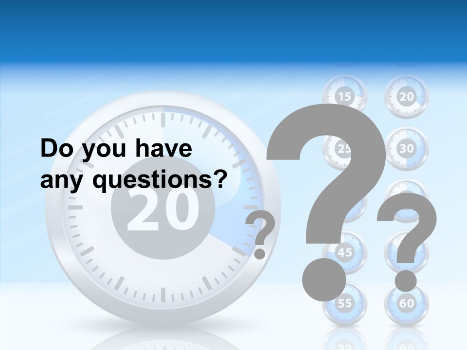 Countdown Pointer Stopwatch PowerPoint Template