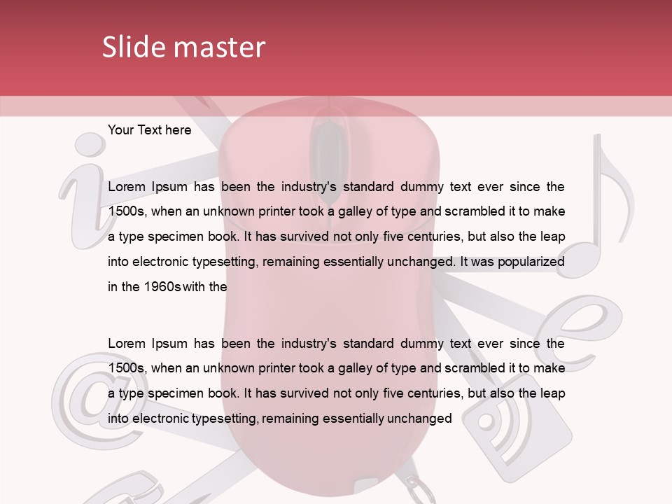 Flexibility Symbol Mouse PowerPoint Template