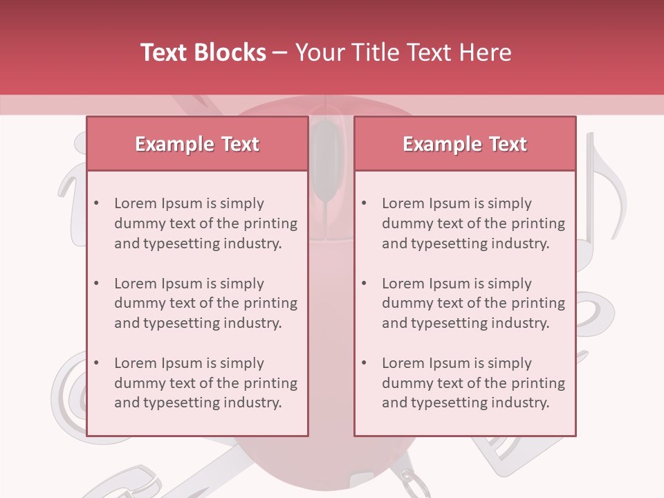 Flexibility Symbol Mouse PowerPoint Template