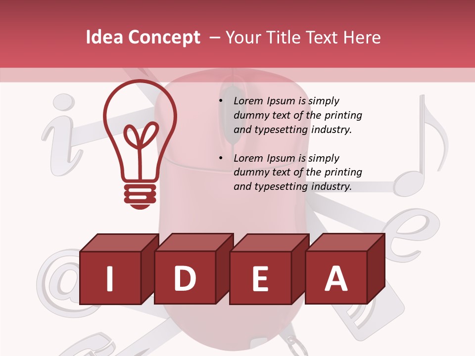 Flexibility Symbol Mouse PowerPoint Template