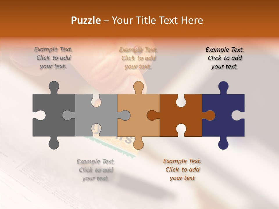 Hand First Risk PowerPoint Template