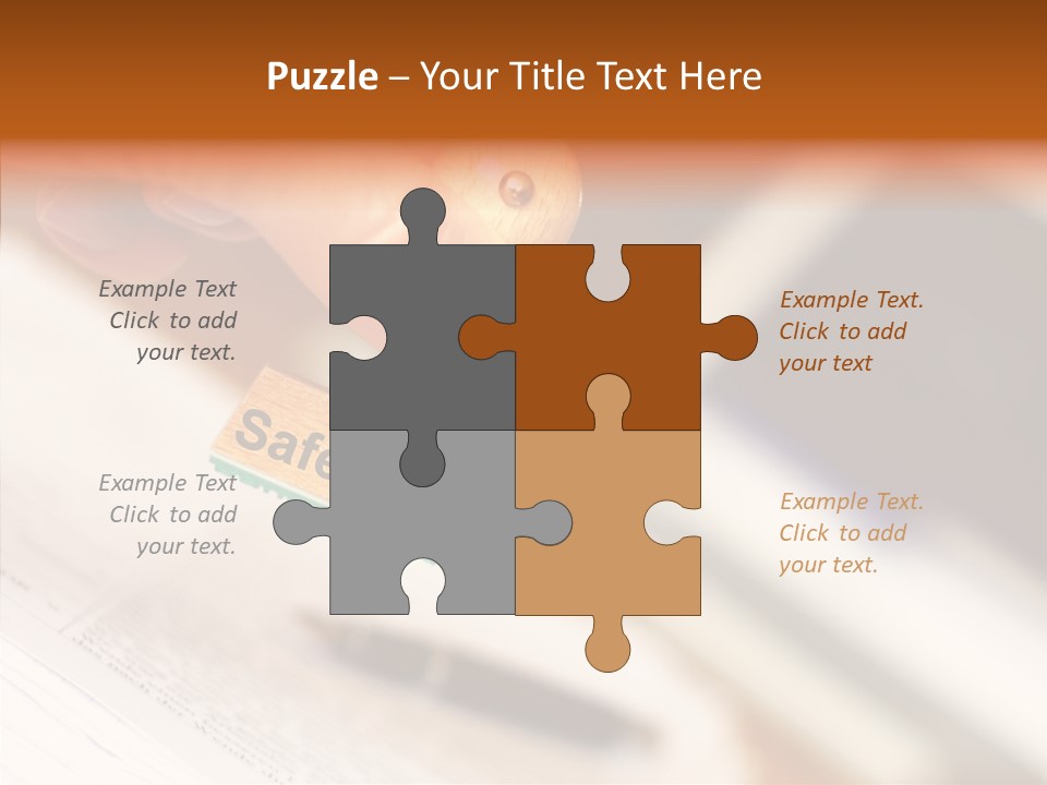 Hand First Risk PowerPoint Template