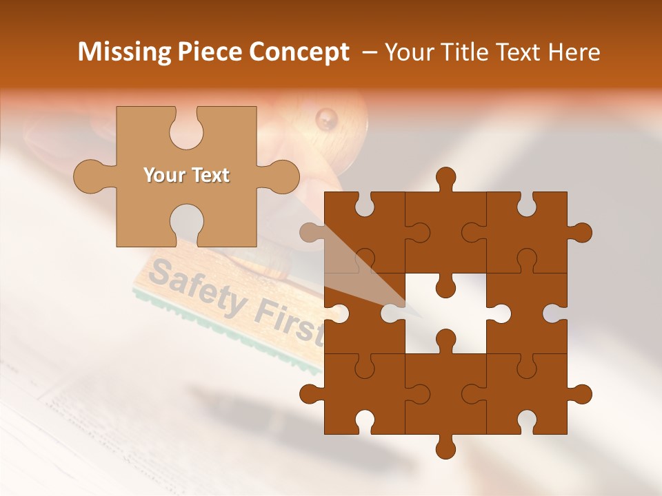 Hand First Risk PowerPoint Template