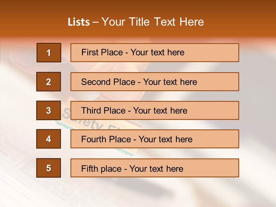 Hand First Risk PowerPoint Template