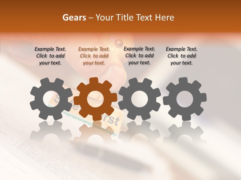 Hand First Risk PowerPoint Template