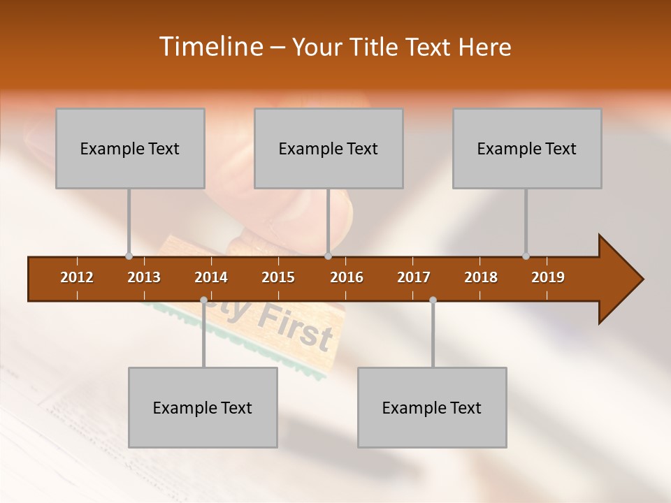 Hand First Risk PowerPoint Template