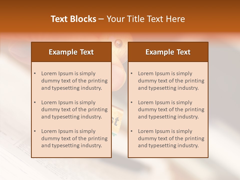 Hand First Risk PowerPoint Template