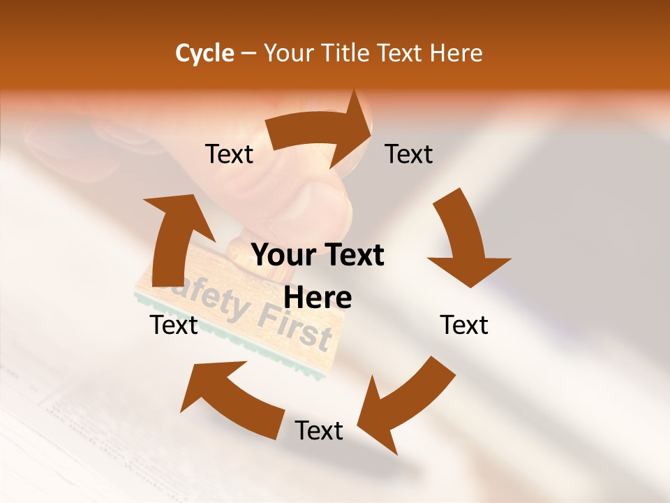 Hand First Risk PowerPoint Template