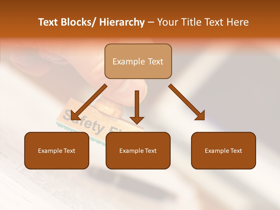 Hand First Risk PowerPoint Template