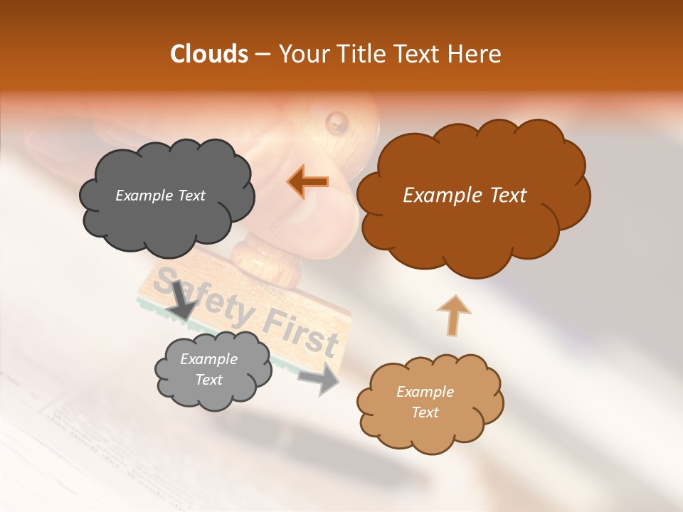 Hand First Risk PowerPoint Template