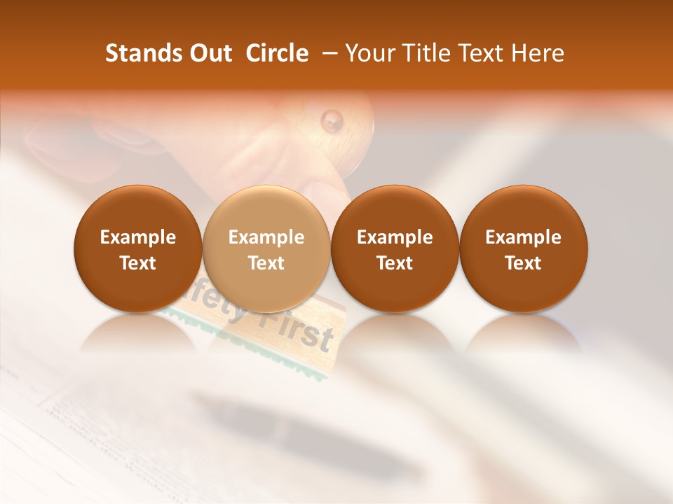 Hand First Risk PowerPoint Template