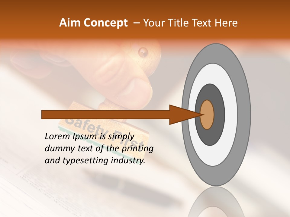 Hand First Risk PowerPoint Template