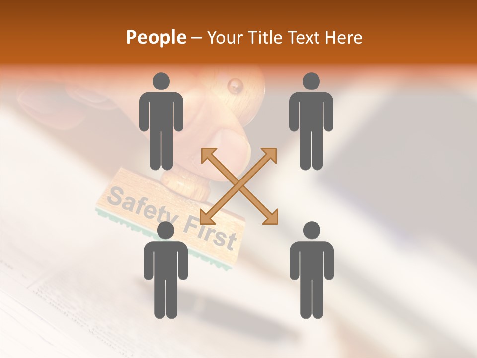 Hand First Risk PowerPoint Template