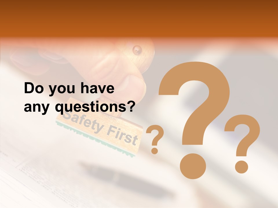 Hand First Risk PowerPoint Template