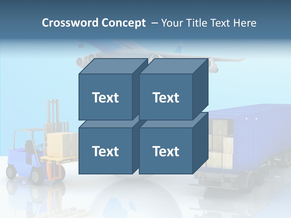 Packaging Airplane Speed PowerPoint Template